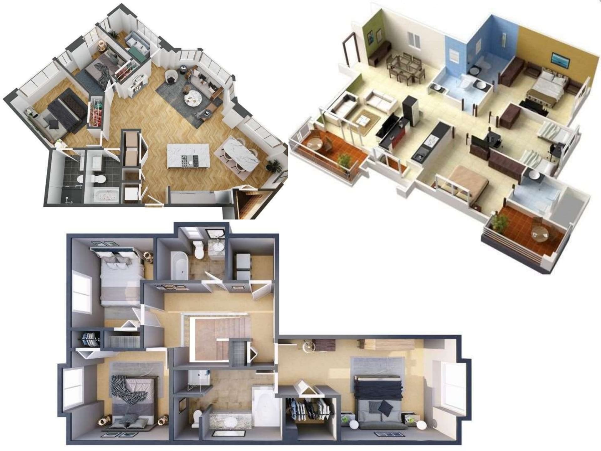 3D Floor Plan Renders