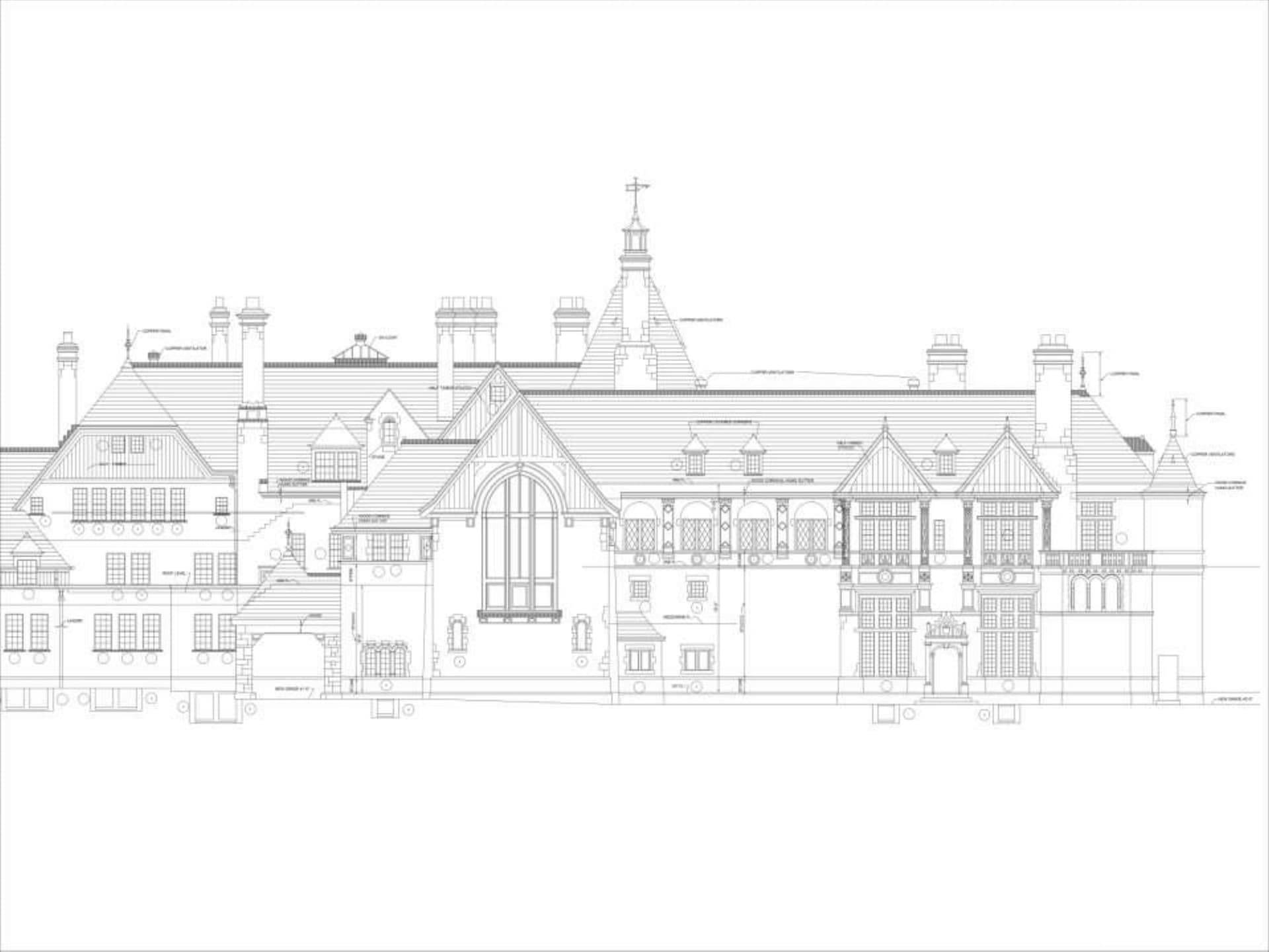 Estate Elevation Drawing